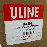 Uline 48x30 Standard Stainless Steel Worktables - Quantity 6 image 3
